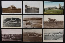 Collection of 9x various Scottish golfing postcards of Open Golf Championship and other links -