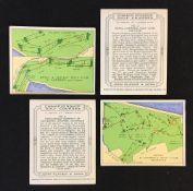 John Player and Sons golf cigarette cards titled "Championship Golf Courses" c. 1936 complete set