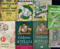 Cricket - Selection of Australian Cricket Tour Brochures and Booklets to include Australia's 18th