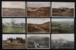 Collection of 9x Scottish golfing postcards from the early 1900's onwards - 2x Peterhead Golf Course