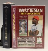 Cricket - Two Test Cricket Signed Books England Test Cricketers by Bill Frindall with 124 signatures