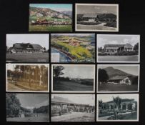 Collection of 11x European golf club and golf links postcards from the early 1900's onwards to