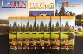 Collection of US Open and US PGA Golf Championship programmes et al from 2003 onwards - to incl 2x