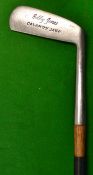 Late Spalding Bobby Jones Calamity Jane wry neck putter - with 2/3 bands of whipping and slightly
