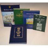 Golf Club and Society History Books (4) to include "The Sacred Nine-a centenary appreciation of