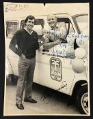 Seve Ballesteros and Henry Cooper signed photograph - from a golfing charity event held at Royal
