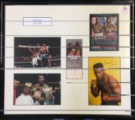 Boxing - Signed Lennox Lewis Display includes Holyfield v Lewis Official Programme and Ticket with a