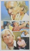 Ashmore, Peter J (1923-) GREG NORMAN Open Golf Champion - watercolour signed by the artist - image