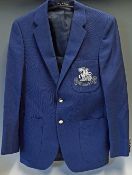 Cricket - Bernard Thomas India 1974 & Australia 1975 Tour Blazer in dark blue with white coloured