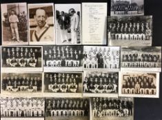 Cricket - Australian Cricket Team photocards and postcards including 1926,1933,1934,1938,1948,1953,