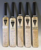 Cricket - Selection of Assorted Signed Miniature Cricket Bats including 1981-82 India & Sri Lanka,