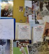 Cricket - Assorted Selection of Cricket Autographs includes a variety of various autographs with