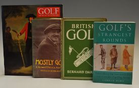 Golf History and Anthologies (4) - to incl Bernard Darwin - "British Golf" 1st ed 1946 ((paper hinge