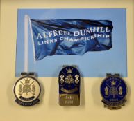 Alfred Dunhill Links Golf Championship collection of Competitors enamel money clip badge display -
