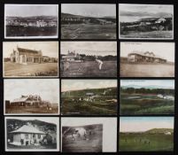 Collection of 12x various Scottish golfing postcards from the early 1900's onwards - Selkirk golfing