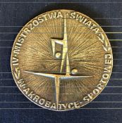 Acrobatics - 1980 Fourth World Sports Acrobatics Championships Bronze Medal held in Poznan,