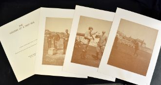 Collection of Prestwick Golfing Photographs titled The Golfers of a Past Era 1884-94 comprising a