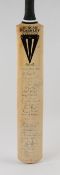 Cricket - 1990 Signed England and New Zealand Cricket Bat Duncan Fearnley bat, signed to front