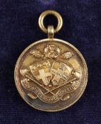1953 Yorkshire Amateur Golf Championship "Runner Up" Medal - engraved on the reverse "Amateur