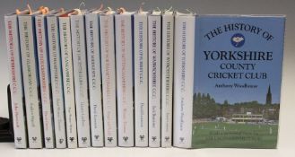 Cricket - Signed County Cricket History Books each having signatures to the inner pages with some