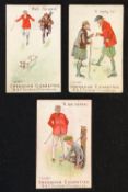 W & R Faulkner - 3x rare Grenadier Cigarette Golf cards - titled "Golf Terms" only 12 issued c.