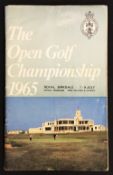 1965 Official Royal Birkdale Open Golf Championship Programme and draw sheets -won by Peter