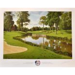 Graeme Baxter signed - 2001 The Belfry Ryder Cup ltd ed colour print - signed by Paul McGinley