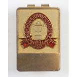 1998 US PGA Golf Championship brass and enamel players money clip - played at Sahalee and won by