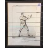 Boxing - Scarce 1829 Edwin Baldwin Pugilism Etching - Ludlow, Shropshire - known as 'White-headed