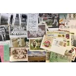 Cricket - Assorted Ephemera and Related items - including photocards and postcards, first day covers