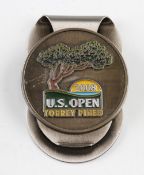2008 US Open Golf Championship enamel money clip - played at Torrey Pines and won by Tiger Woods 3rd