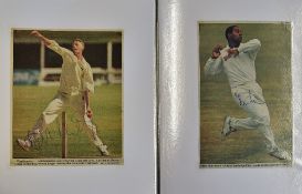 Cricket - Selection of County Cricket Autographs includes homemade style team sheets from 2008