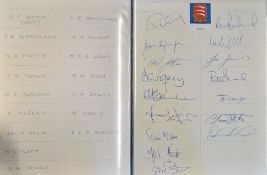 Cricket - 1993 County Signed Team Sheets including Derbyshire, Durham, Essex, Glamorgan,