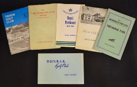 Golf Club Handbooks of leading England, Wales and Scotland golf club by Tom Scott and others (6) -