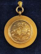 1958 Yorkshire Amateur Golf Championship Winners Medal - engraved on the reverse "Amateur