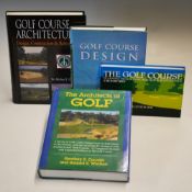 Golf Course Design and Architecture Books (4 ) - authors incl F.W Hawtree "The Golf Course Planning,