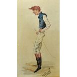 Horse Racing - Fred Archer 'The Favourite' Watercolour a watercolour depicting the famous Jockey