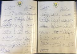 Cricket - County Club Team Autographs including Derbyshire, Durham, Essex, Glamorgan,