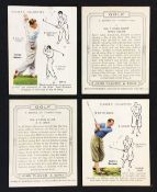 Set of John Player & Sons golfing cigarette cards titled " Golf" c.1939 complete set of large format