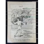 Tennis - Rare 1905 Lawn Tennis Monte Carlo Tournament Programme date 3rd March and following days,