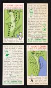 W.A and A.C Churchman golfing cigarette cards - a full set of " Three Jovial Golfers in Search of