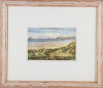 Alex Williams RHA (1846 -1930) early golfing colour print - "Portmarnock Golf Links Leinster -