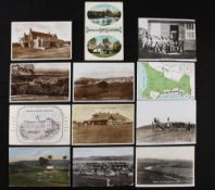 Collection of 12x various Scottish golfing postcards from the early 1900's onwards - Dunnet Golf