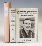 Cricket - Two Cricket Bodyline Related Books including Jardine Justified the truth about the Ashes