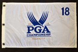 2014 Valhalla US PGA 96th Major Golf Championship No.18 white pin flag - won by Rory McIlroy -