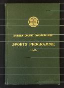Athletics - 1925 Durham County Constabulary Club Sports Programme dated 19th August at Durham City