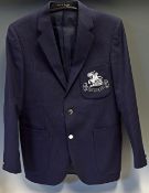 Cricket - Bernard Thomas 1983-84 Fiji, New Zealand & Pakistan Tour Blazer in dark blue with white