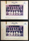 Two 1974-75 Cricket MCC Tour Australia and Team Zealand Team Photographs both framed and glazed.