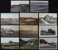 12x various Scottish golfing postcards from the early 1900's - Golf Course and House Largs dated