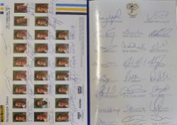 Cricket - 2002 County and One Day & Test Signed Team Sheets to include Derbyshire, Durham, Essex,